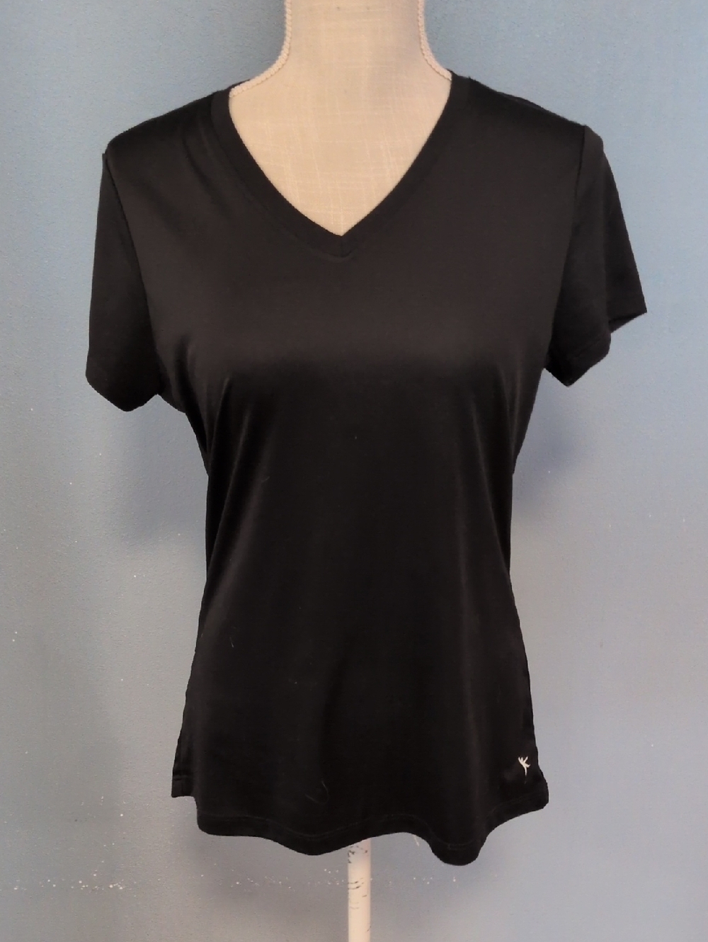 Danskin Now Loose Fit Short SleeveVneck DriMode Activewear Athletic Top Gorpcore